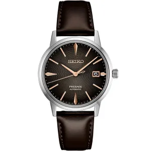 Seiko Cocktail Time Presage SRPJ17 SRPJ17J1 SRPJ17J Modern Style Leather Watch