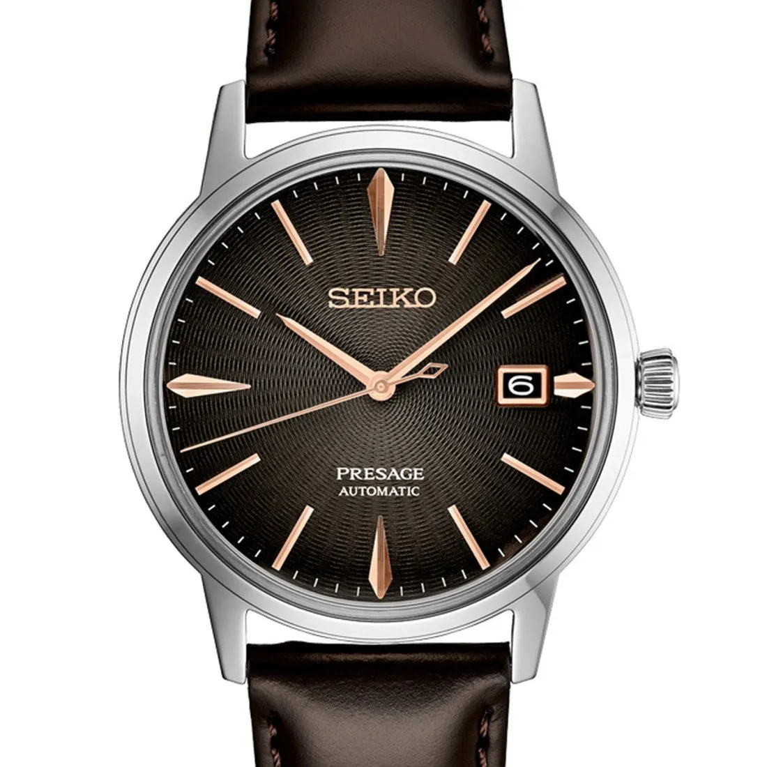 Seiko Cocktail Time Presage SRPJ17 SRPJ17J1 SRPJ17J Modern Style Leather Watch