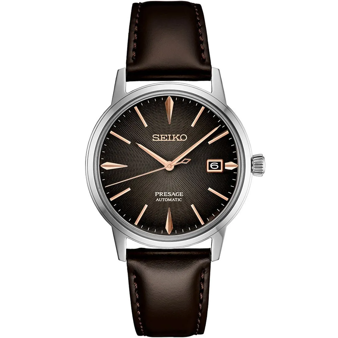 Seiko Cocktail Time Presage SRPJ17 SRPJ17J1 SRPJ17J Modern Style Leather Watch