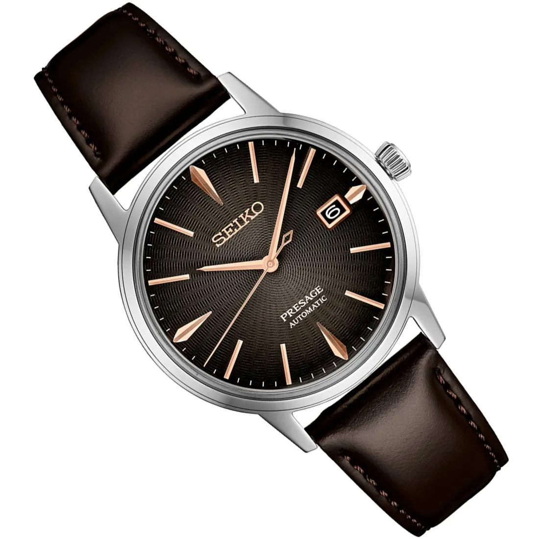 Seiko Cocktail Time Presage SRPJ17 SRPJ17J1 SRPJ17J Modern Style Leather Watch