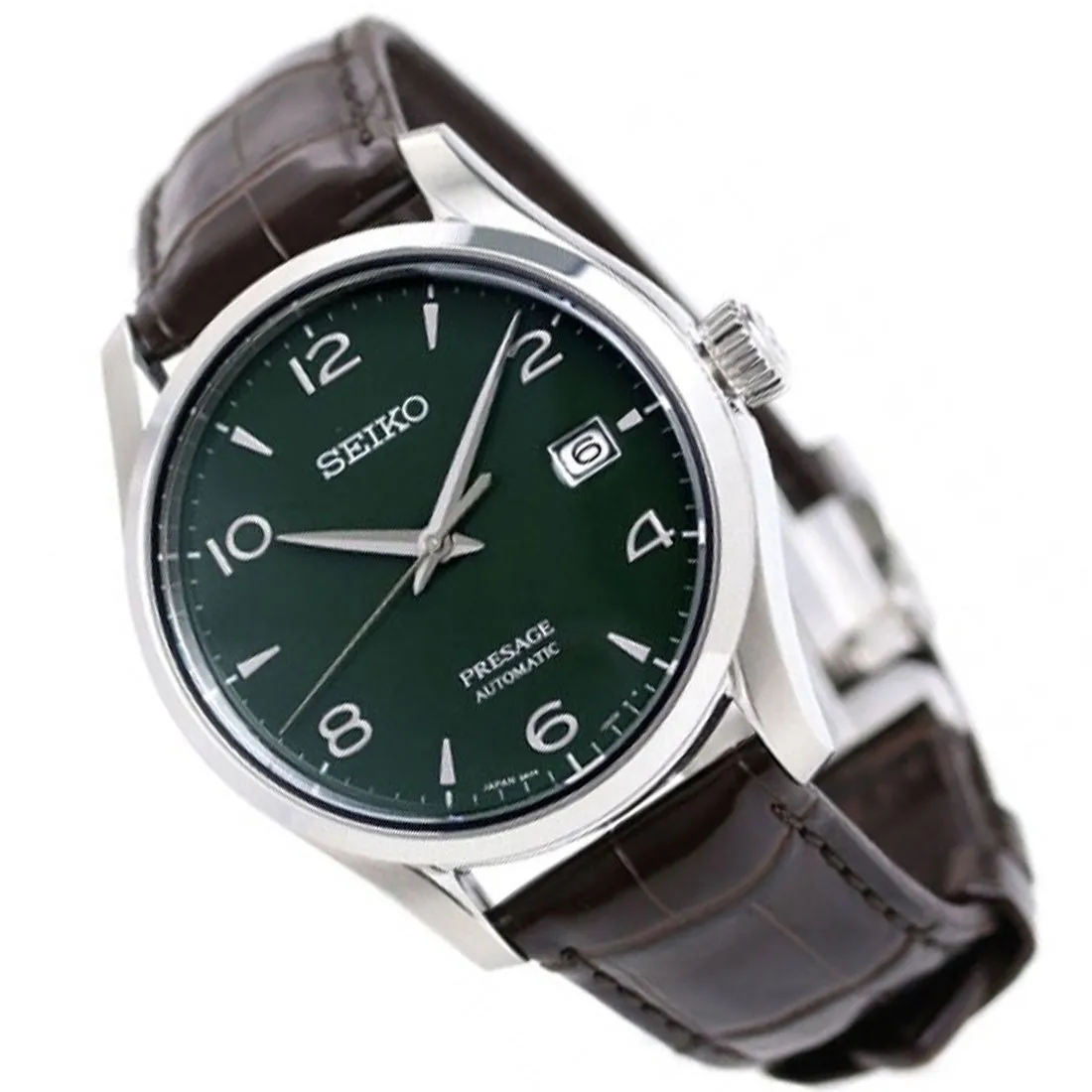 Seiko Japan Presage SPB111 SPB111J1 Limited Edition Green Enamel Watch