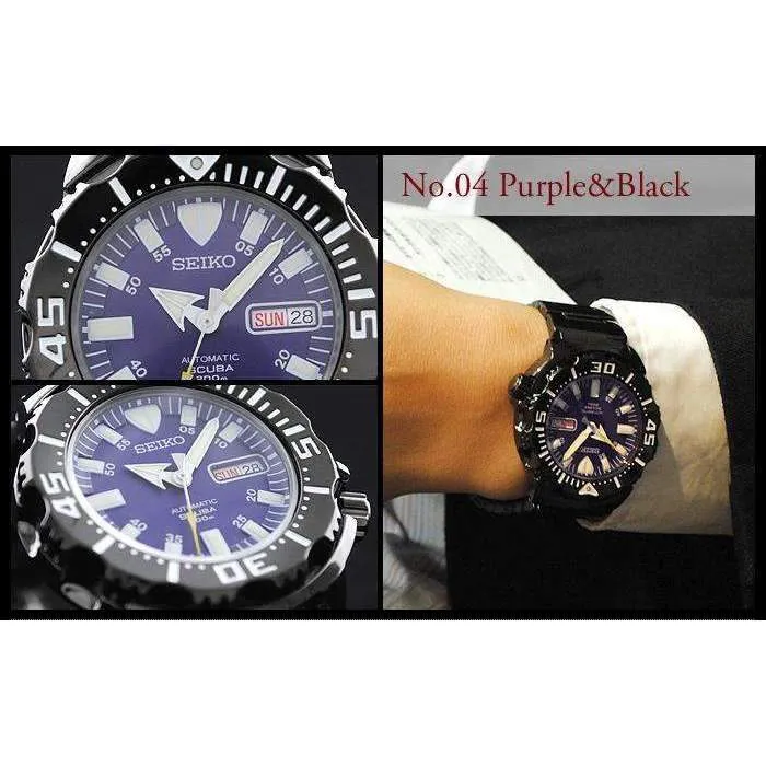 SEIKO NIGHT MONSTER JAPAN SERIES MEN WATCHES (Limited Model) SZEN002-SZEN006-SZEN007-SZEN009-SZEN010