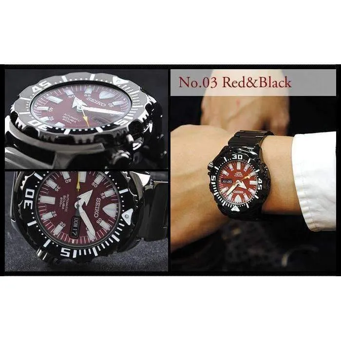 SEIKO NIGHT MONSTER JAPAN SERIES MEN WATCHES (Limited Model) SZEN002-SZEN006-SZEN007-SZEN009-SZEN010