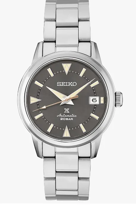 Seiko Prospex Automatic Grey Dial Stainless Steel Bracelet Men's Watch SPB243