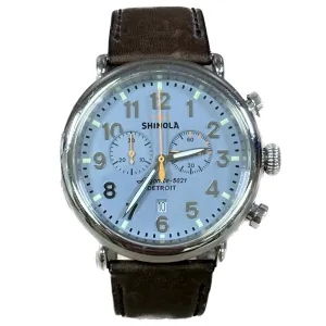 Shinola Runwell 2 Eye Chrono 47mm - Slate Blue