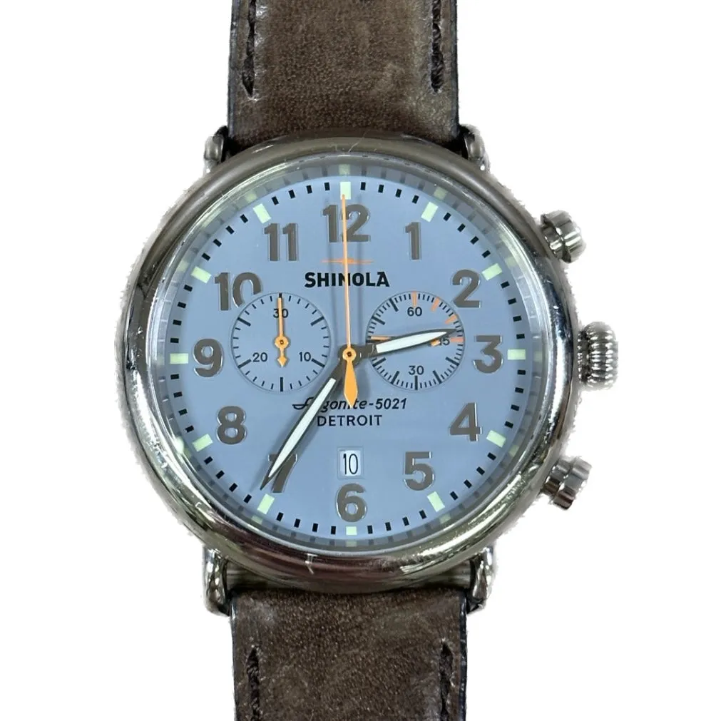Shinola Runwell 2 Eye Chrono 47mm - Slate Blue