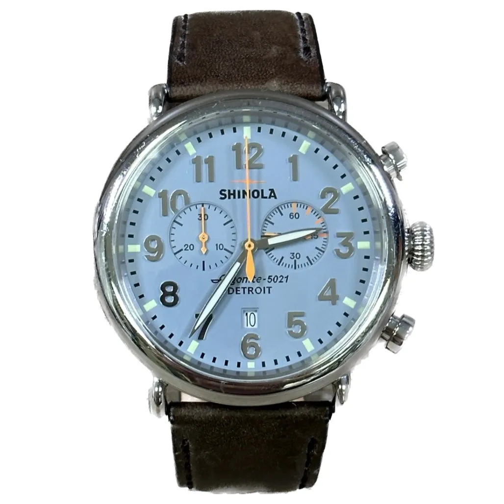 Shinola Runwell 2 Eye Chrono 47mm - Slate Blue