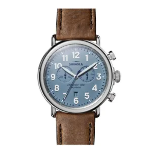 Shinola Runwell Two-Eye Chronograph Slate Blue 47mm S0120223879