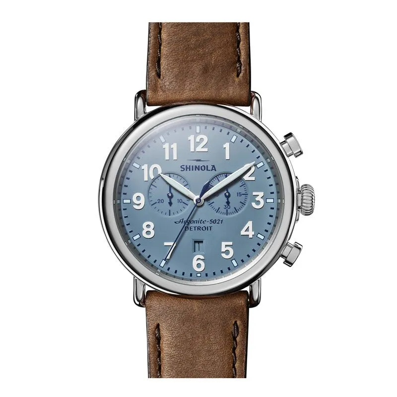 Shinola Runwell Two-Eye Chronograph Slate Blue 47mm S0120223879