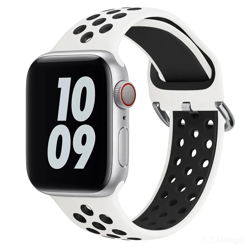 Silicone Sports Band with Buckle for Apple Watch