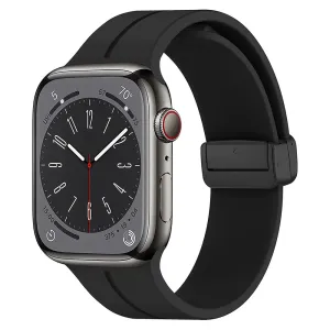 Silicone Sports Band with Magnetic Folding Clasp for Apple Watch