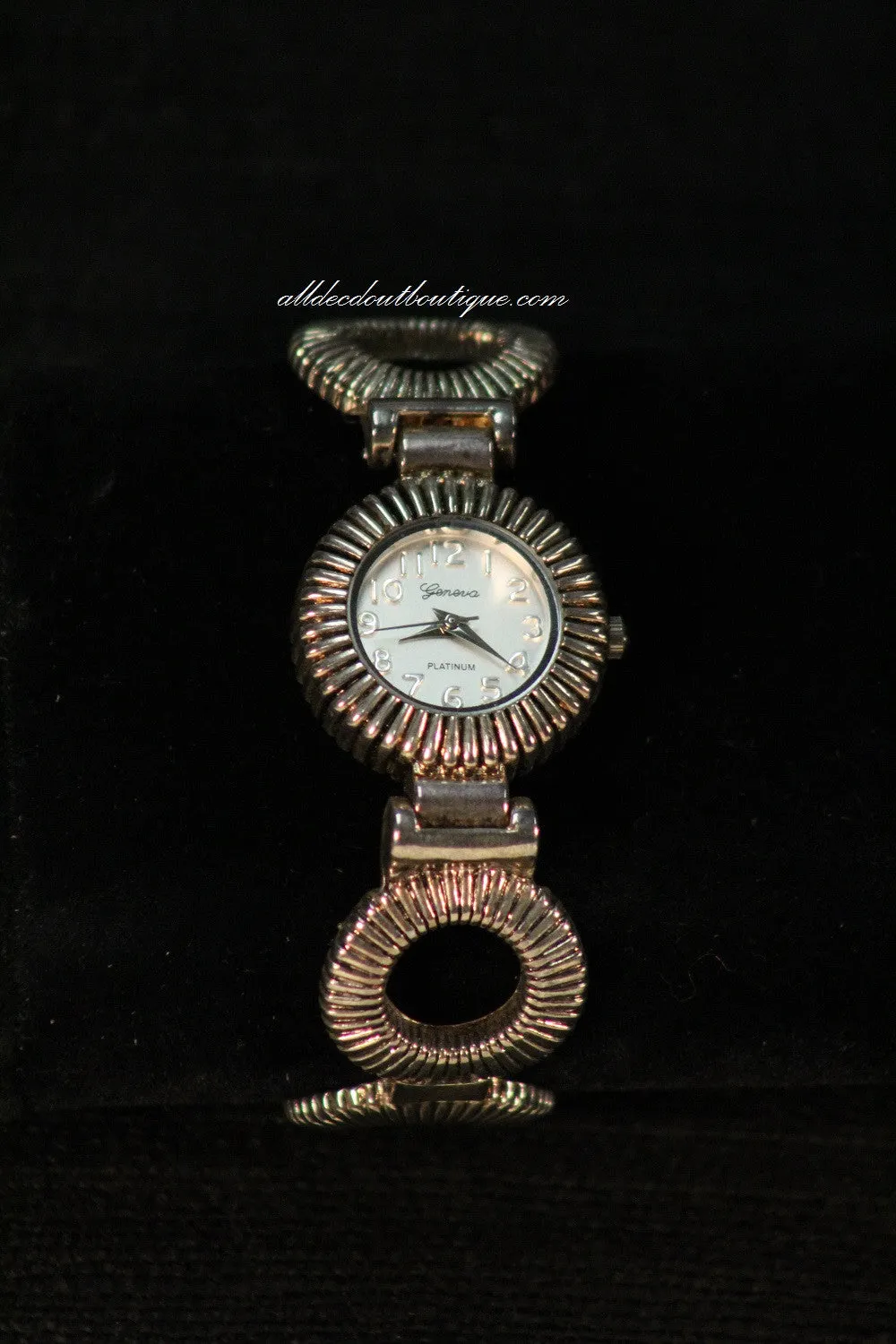 Silver/White | Metal Band One Size
