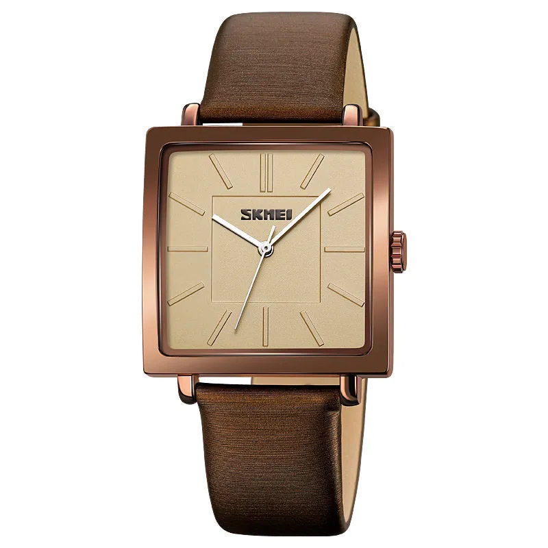 SKMEI 2032 Minimalist Watch for Men w/ Leather Band