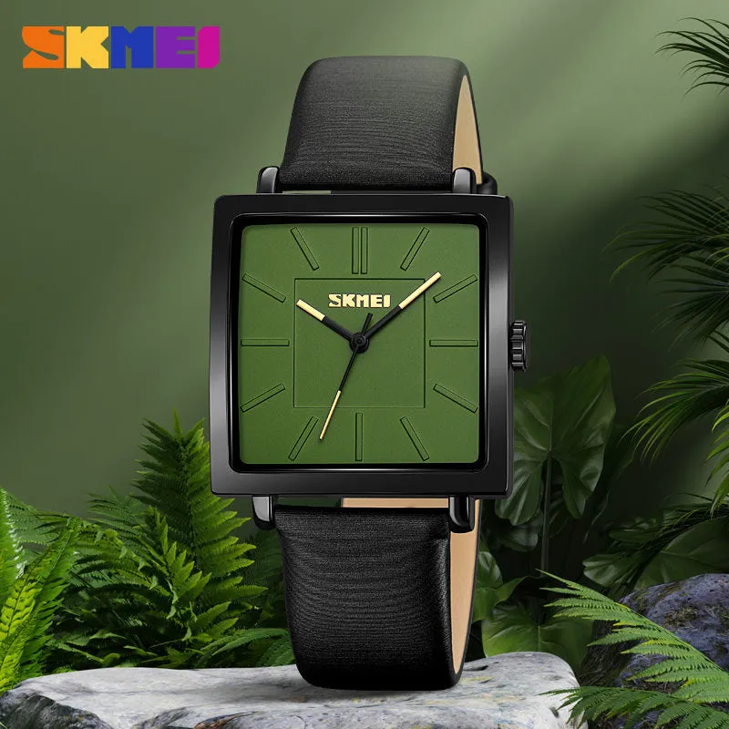 SKMEI 2032 Minimalist Watch for Men w/ Leather Band