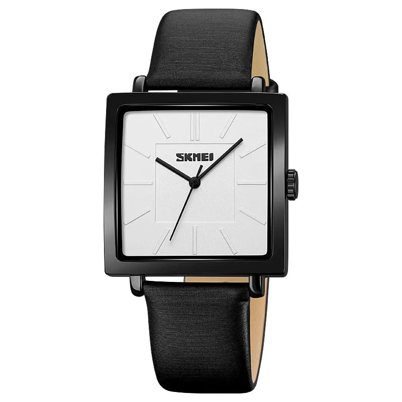 SKMEI 2032 Minimalist Watch for Men w/ Leather Band
