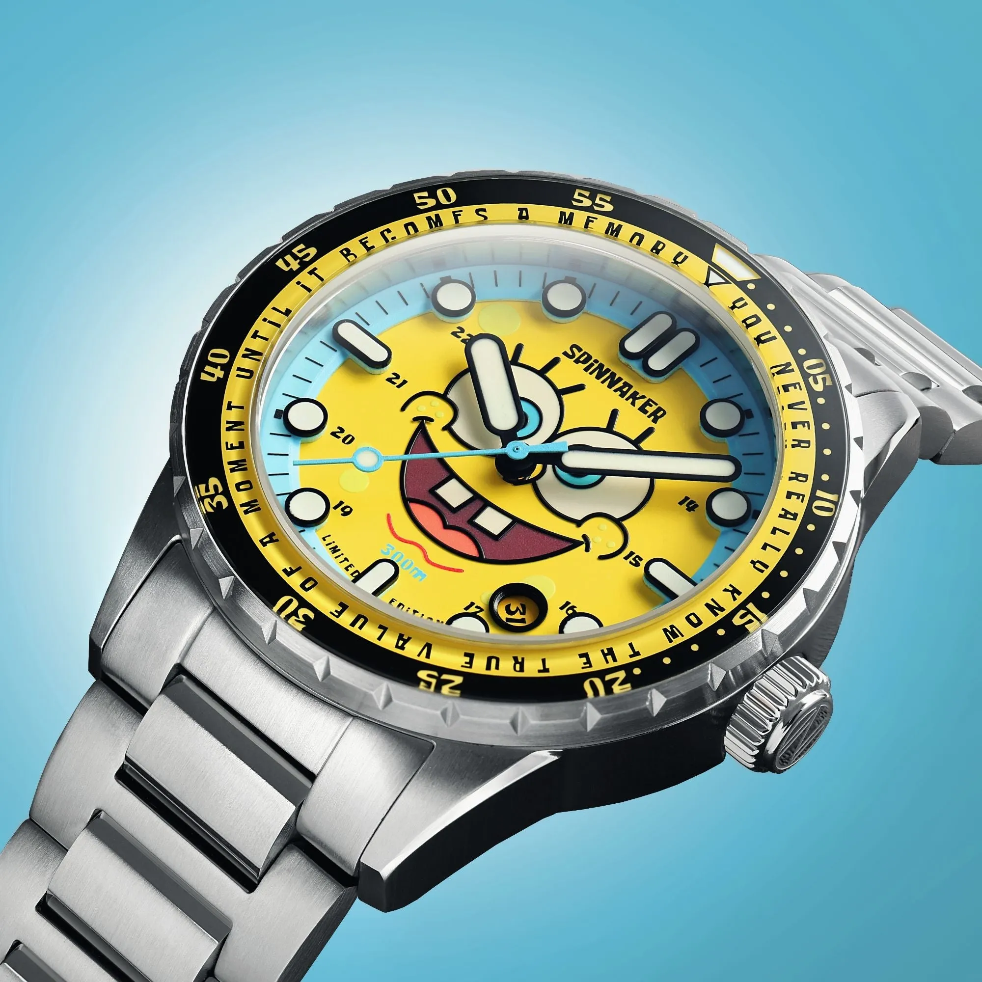 Spinnaker SpongeBob Yellow Hass Automatic Spongebob Squarepants 25th Limited Edition SP-5138-11