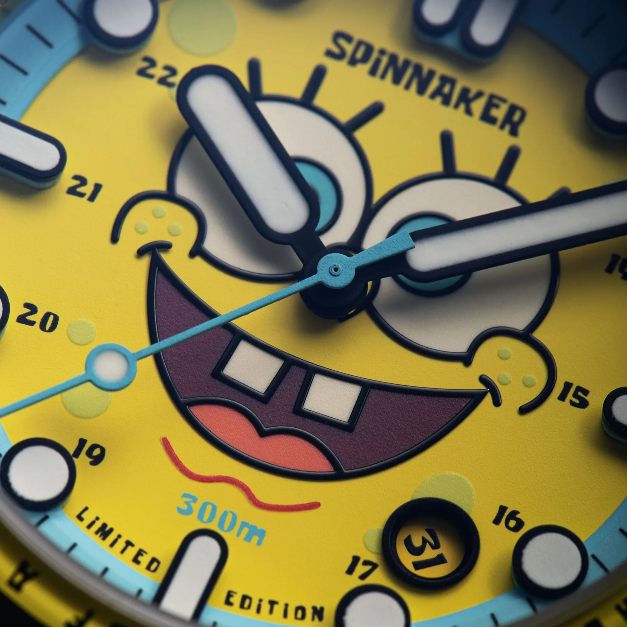 Spinnaker SpongeBob Yellow Hass Automatic Spongebob Squarepants 25th Limited Edition SP-5138-11