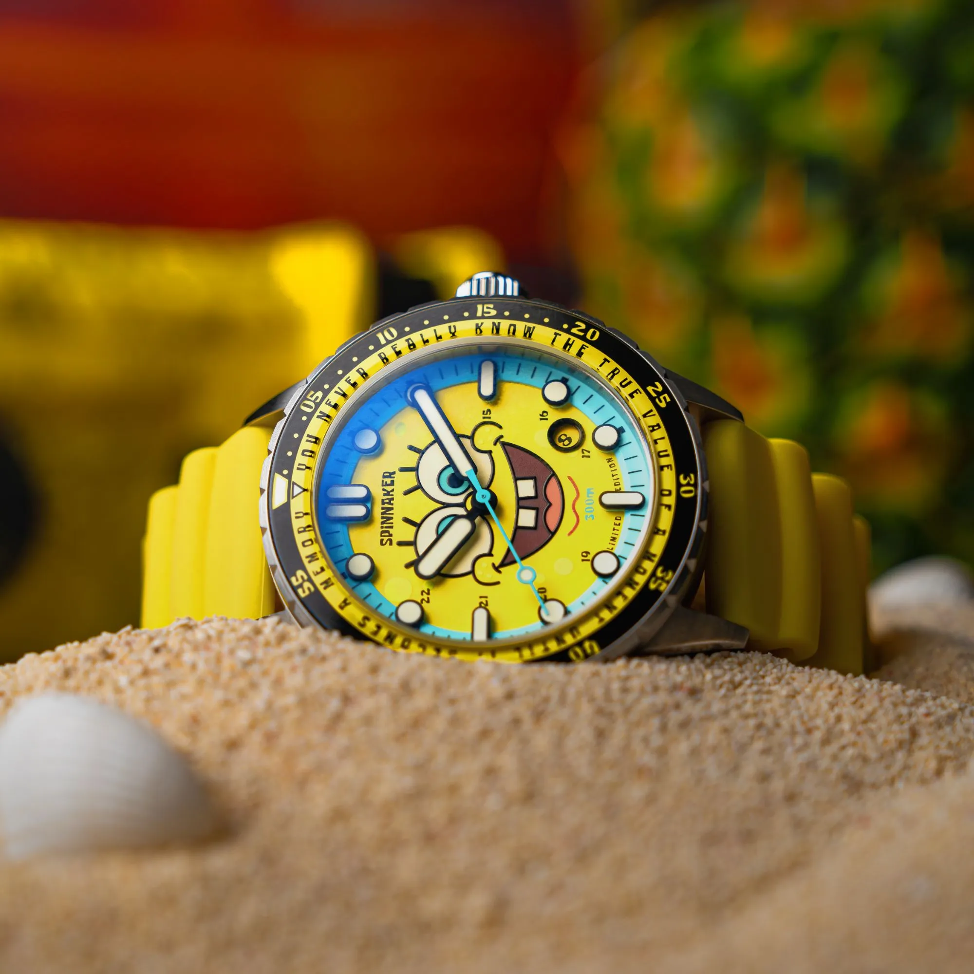 Spinnaker SpongeBob Yellow Hass Automatic Spongebob Squarepants 25th Limited Edition SP-5138-11