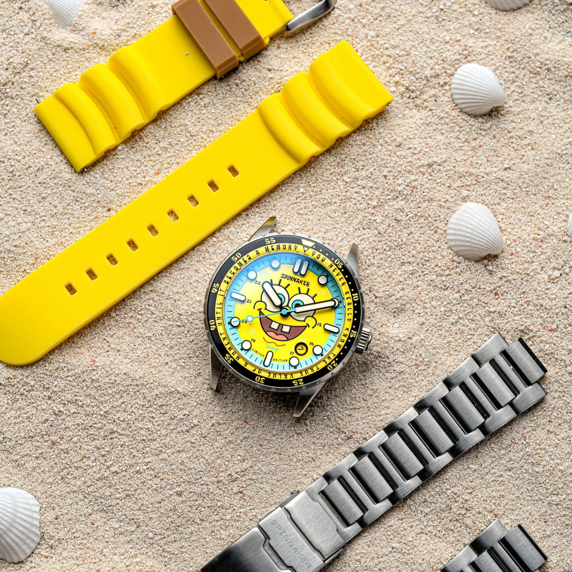 Spinnaker SpongeBob Yellow Hass Automatic Spongebob Squarepants 25th Limited Edition SP-5138-11