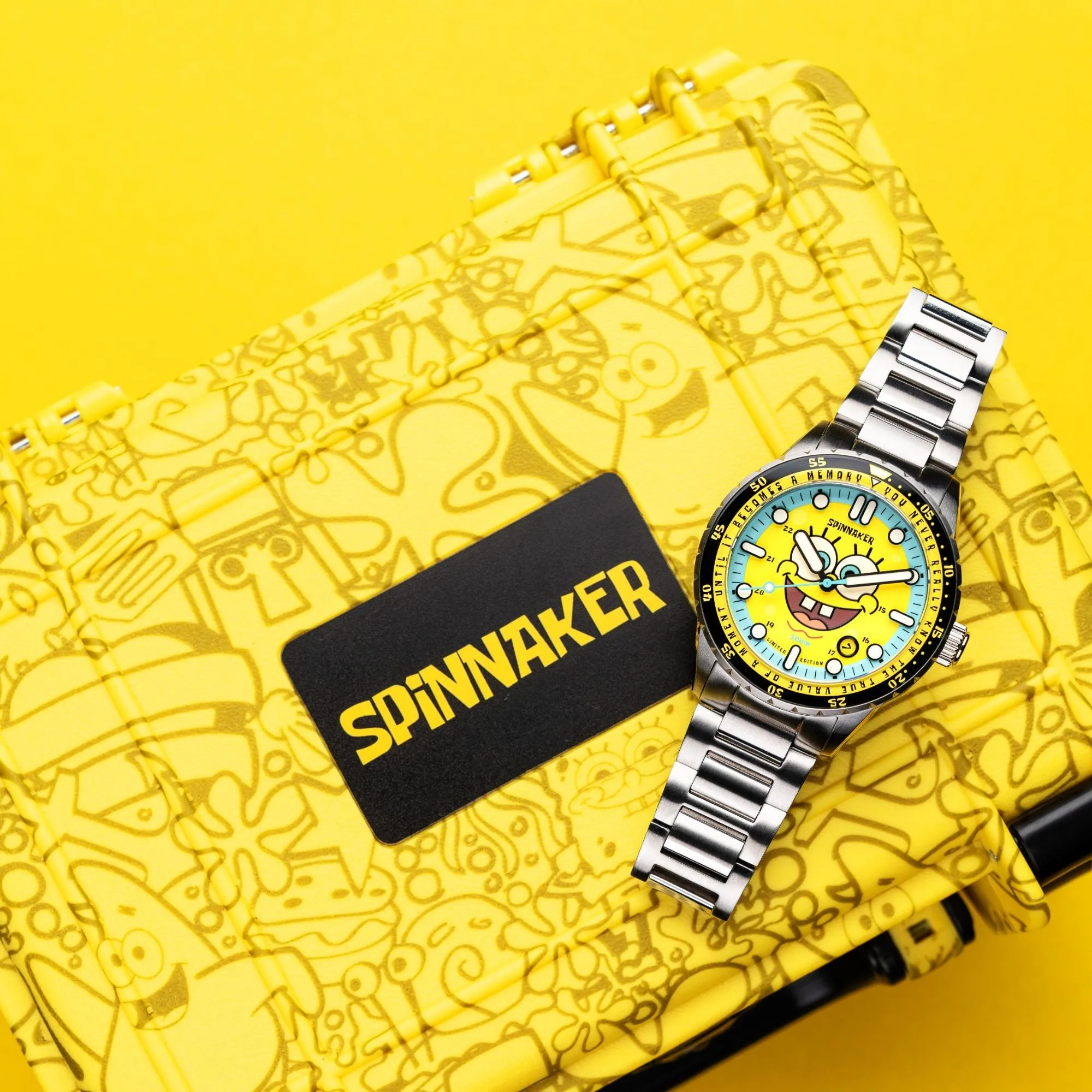 Spinnaker SpongeBob Yellow Hass Automatic Spongebob Squarepants 25th Limited Edition SP-5138-11