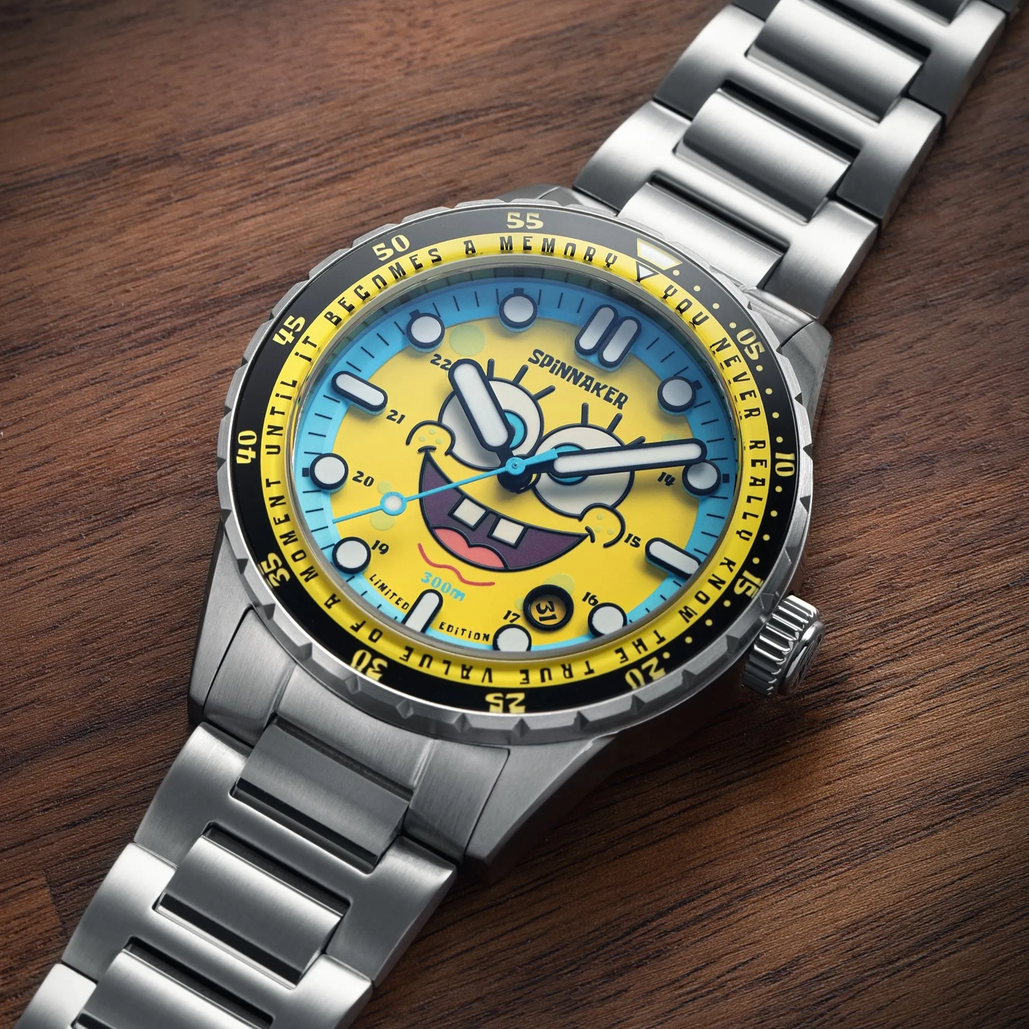 Spinnaker SpongeBob Yellow Hass Automatic Spongebob Squarepants 25th Limited Edition SP-5138-11