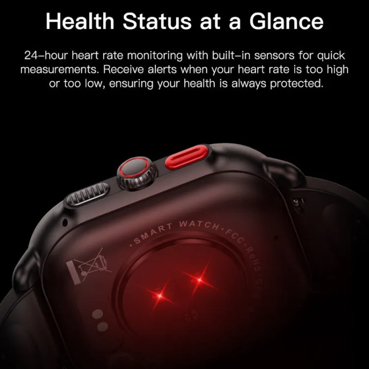 Sports Smart Watch 2.06 Inch Ultra HD AMOLED Screen Bluetooth Talking Watch(Black)