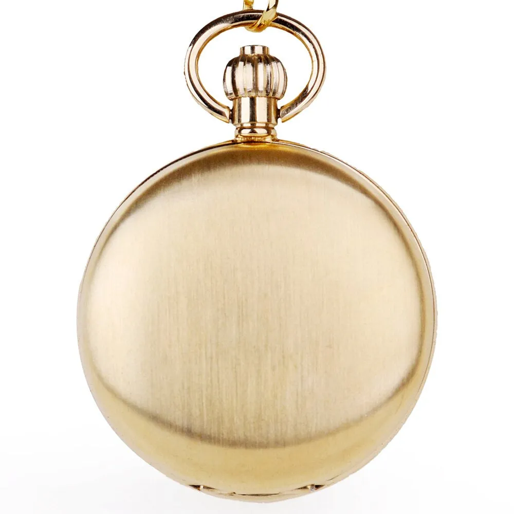 Steampunk Pocket Watch - Chain Mechanical Pocket Watch Antique Vintage Roman Clock