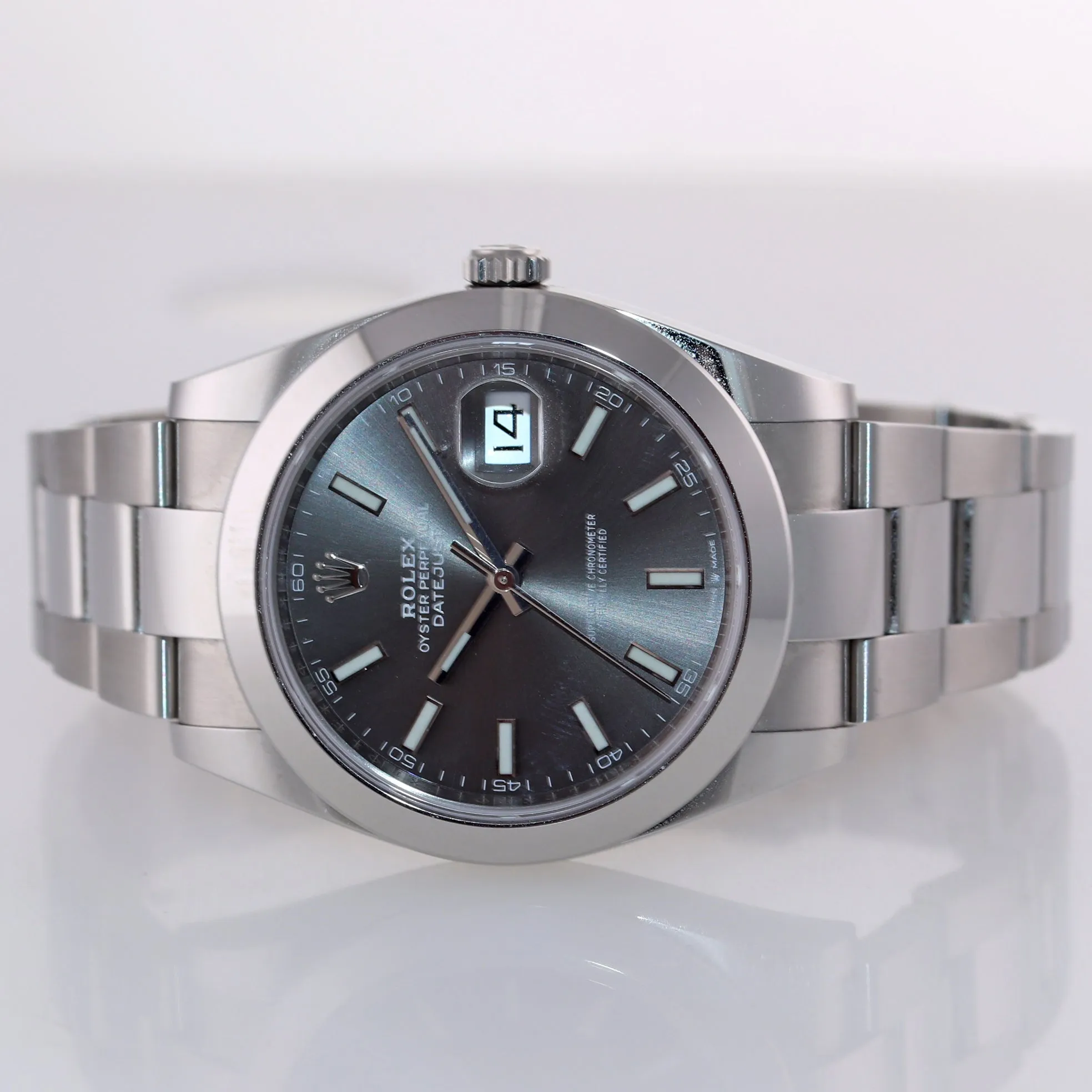 STICKERS 2020 PAPERS Rolex DateJust 41 Steel 126300 Rhodium Oyster Watch Box