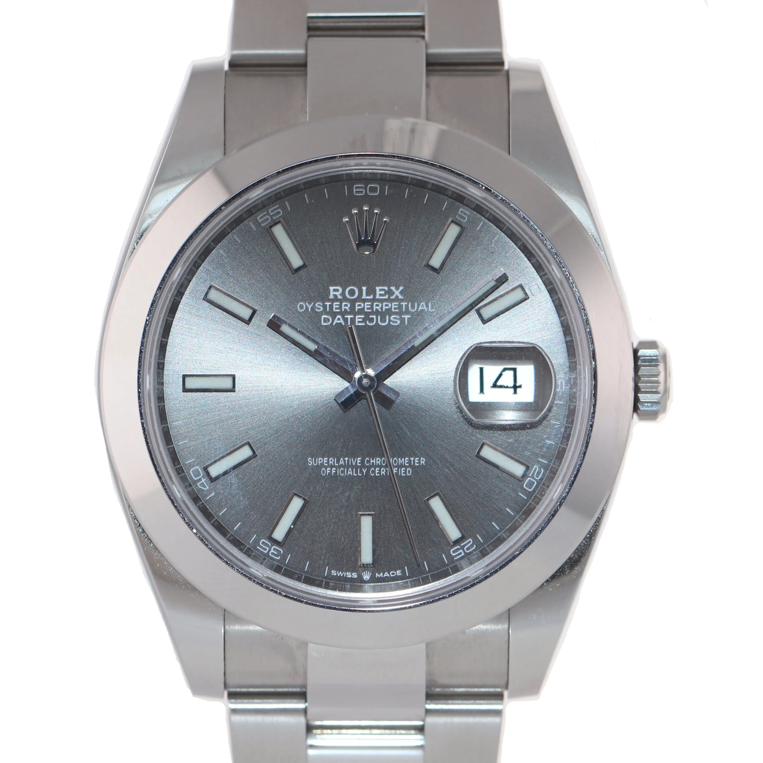 STICKERS 2020 PAPERS Rolex DateJust 41 Steel 126300 Rhodium Oyster Watch Box