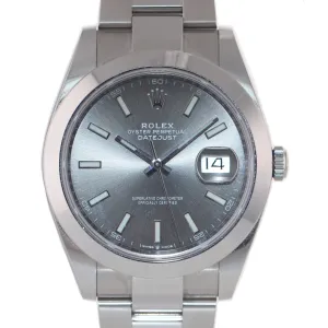 STICKERS 2020 PAPERS Rolex DateJust 41 Steel 126300 Rhodium Oyster Watch Box