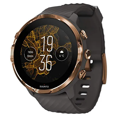 SUUNTO 7 Graphite Copper, GPS Versatile Sports Watch with Google Wear OS, 24x7 Activity and Sleep Tracking