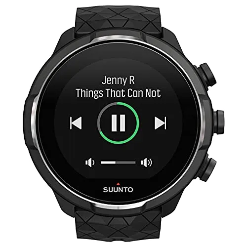 Suunto New 9 Baro Titanium Black Durable GPS Sports Watch, Long and Intelligent Battery Life