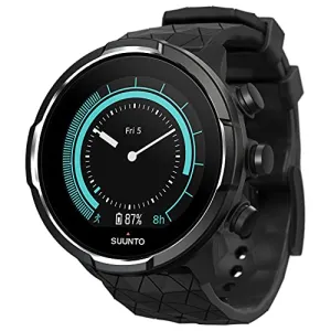 Suunto New 9 Baro Titanium Black Durable GPS Sports Watch, Long and Intelligent Battery Life