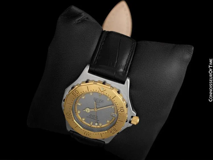 TAG Heuer 3000 Mens Full Size Quartz Divers Watch, 934.206 - Stainless Steel & 18K Gold Plated