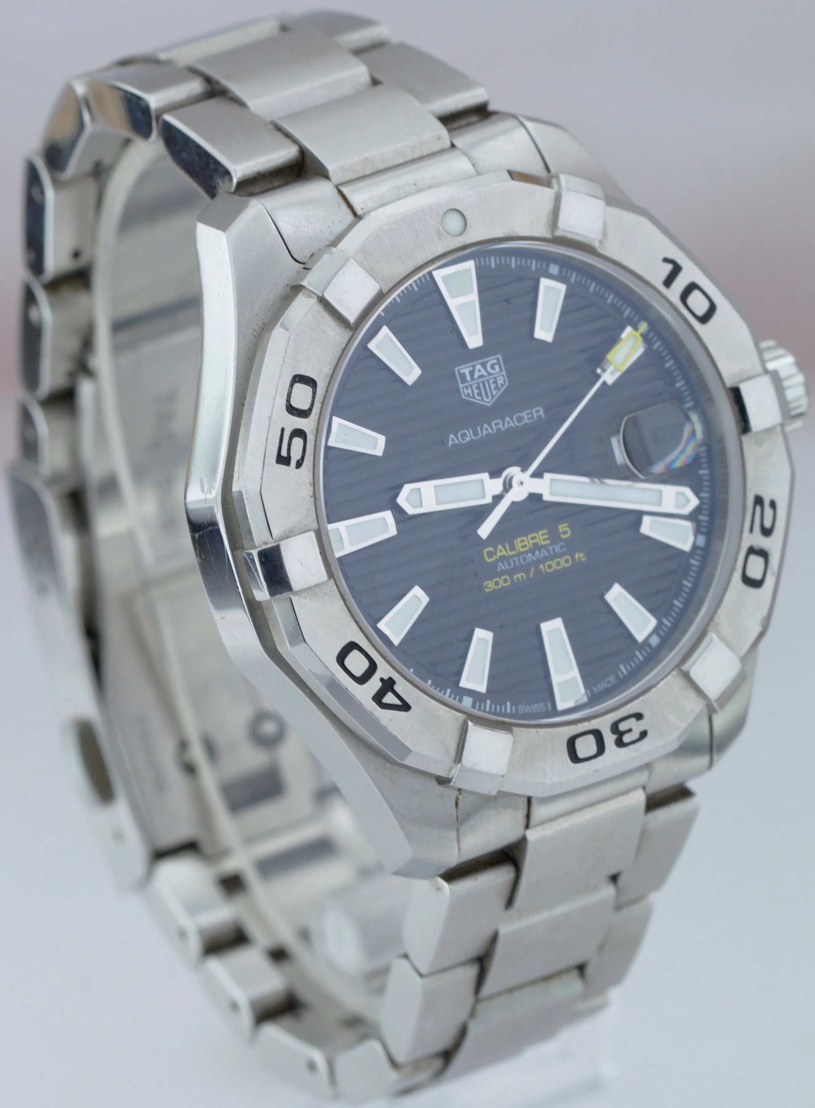 TAG Heuer Aquaracer Automatic 43mm Watch WAY2010.BA0927 BOX PAPERS