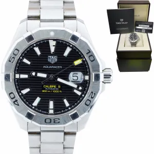 TAG Heuer Aquaracer Automatic 43mm Watch WAY2010.BA0927 BOX PAPERS
