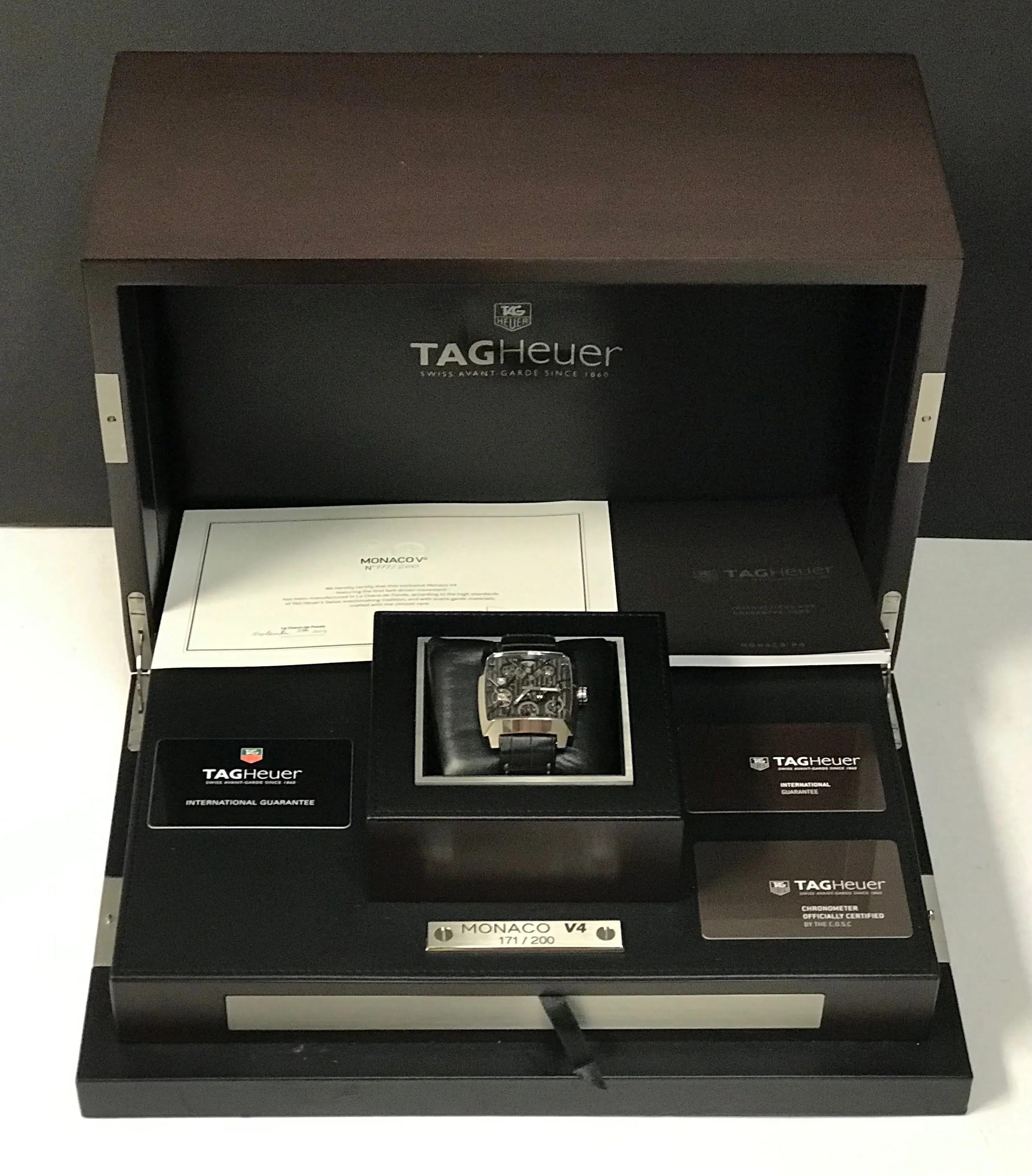 TAG Heuer Monaco V4 Rare L.E 200pcs WAW2080.FC6288 Skeleton Dial Automatic  Men's Watch