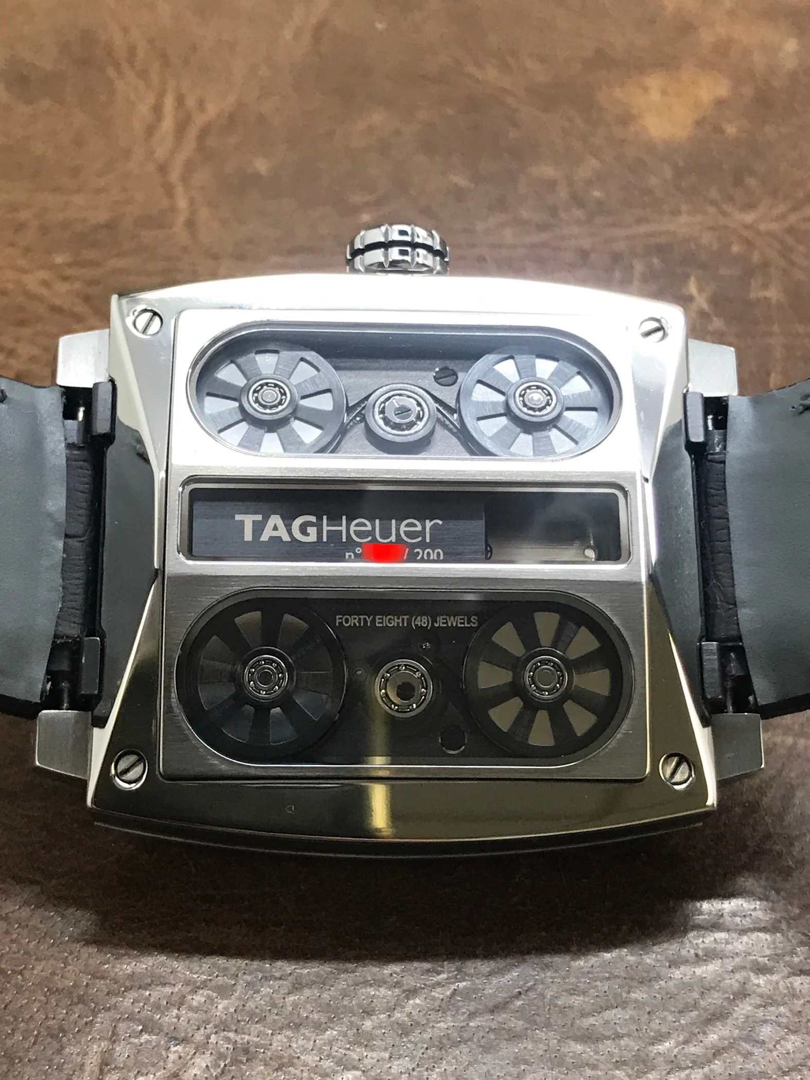 TAG Heuer Monaco V4 Rare L.E 200pcs WAW2080.FC6288 Skeleton Dial Automatic  Men's Watch