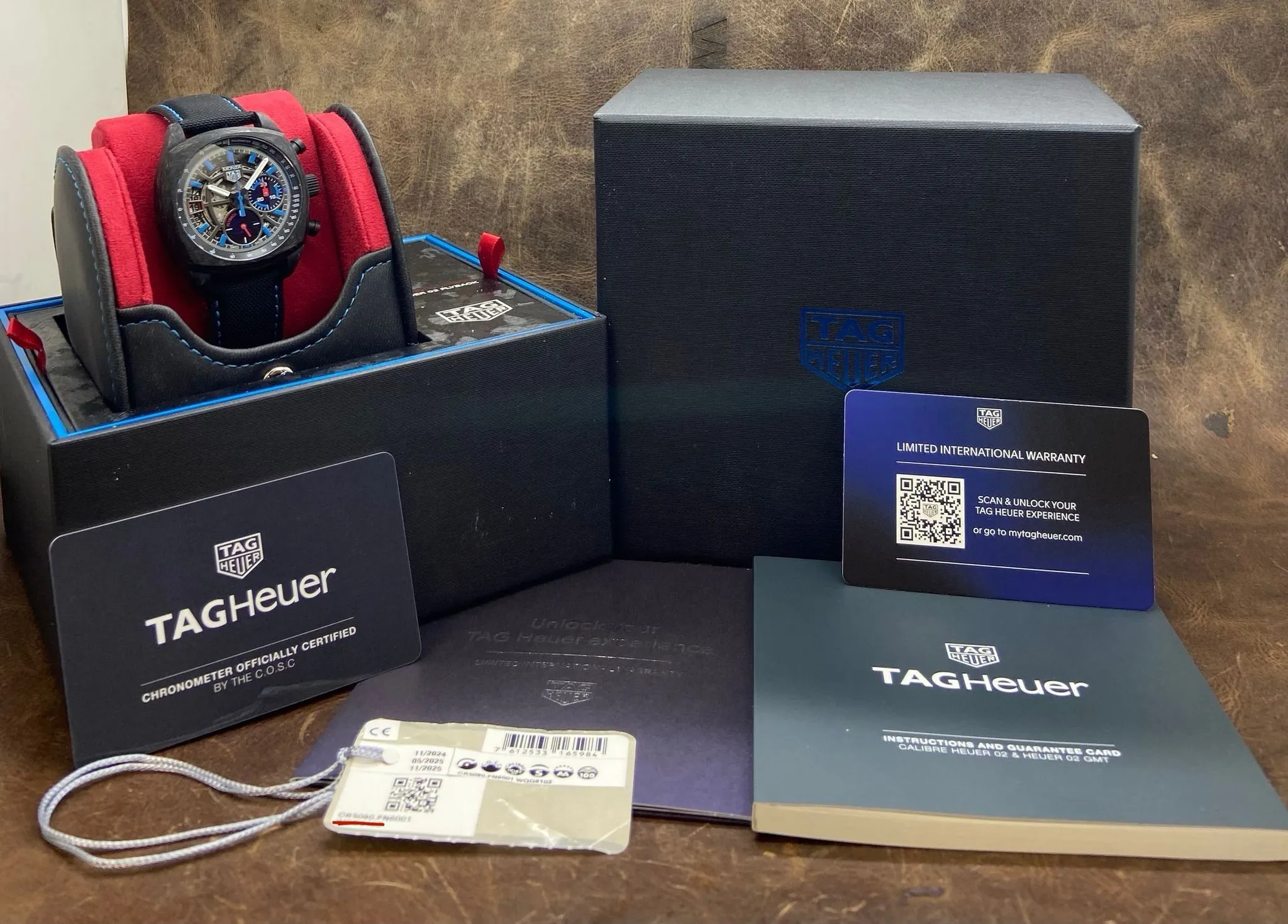 TAG Heuer Monza Carbon Flyback Chronometer Skeleton CR5090 Grey Dial Automatic Men's Watch