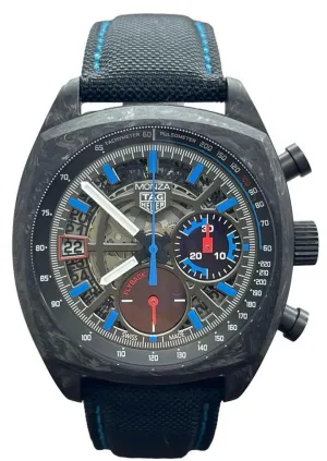TAG Heuer Monza Carbon Flyback Chronometer Skeleton CR5090 Grey Dial Automatic Men's Watch