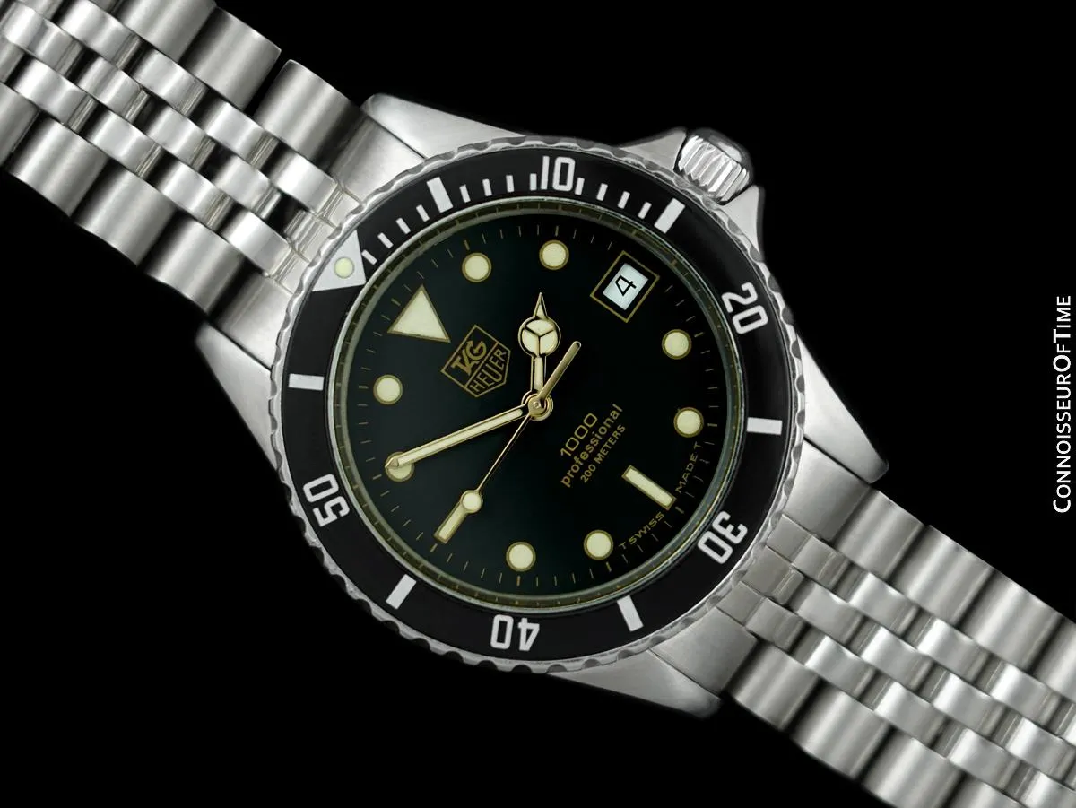 TAG Heuer Professional 1000 Mens Submariner Divers Watch - Stainless Steel - 980.020B