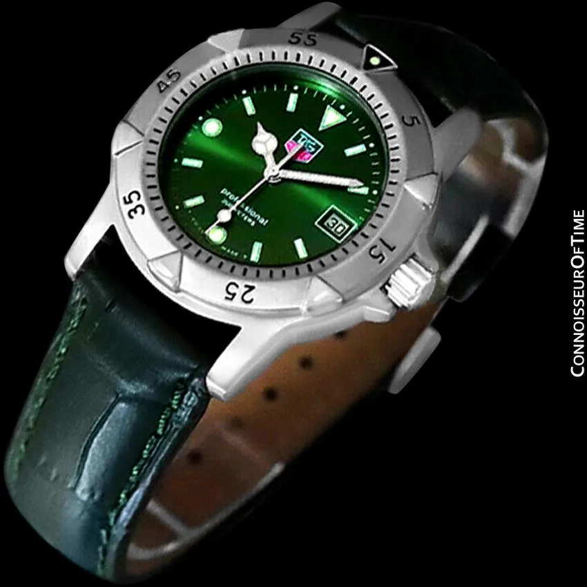 Tag Heuer Professional 1500 Mens Green Dial Divers Watch - Stainless Steel - 959.713G
