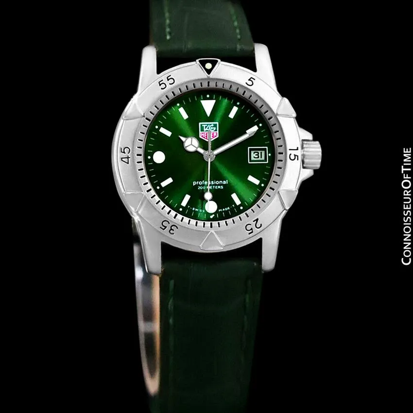 Tag Heuer Professional 1500 Mens Green Dial Divers Watch - Stainless Steel - 959.713G