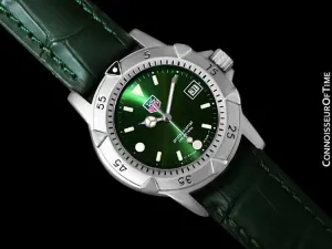 Tag Heuer Professional 1500 Mens Green Dial Divers Watch - Stainless Steel - 959.713G
