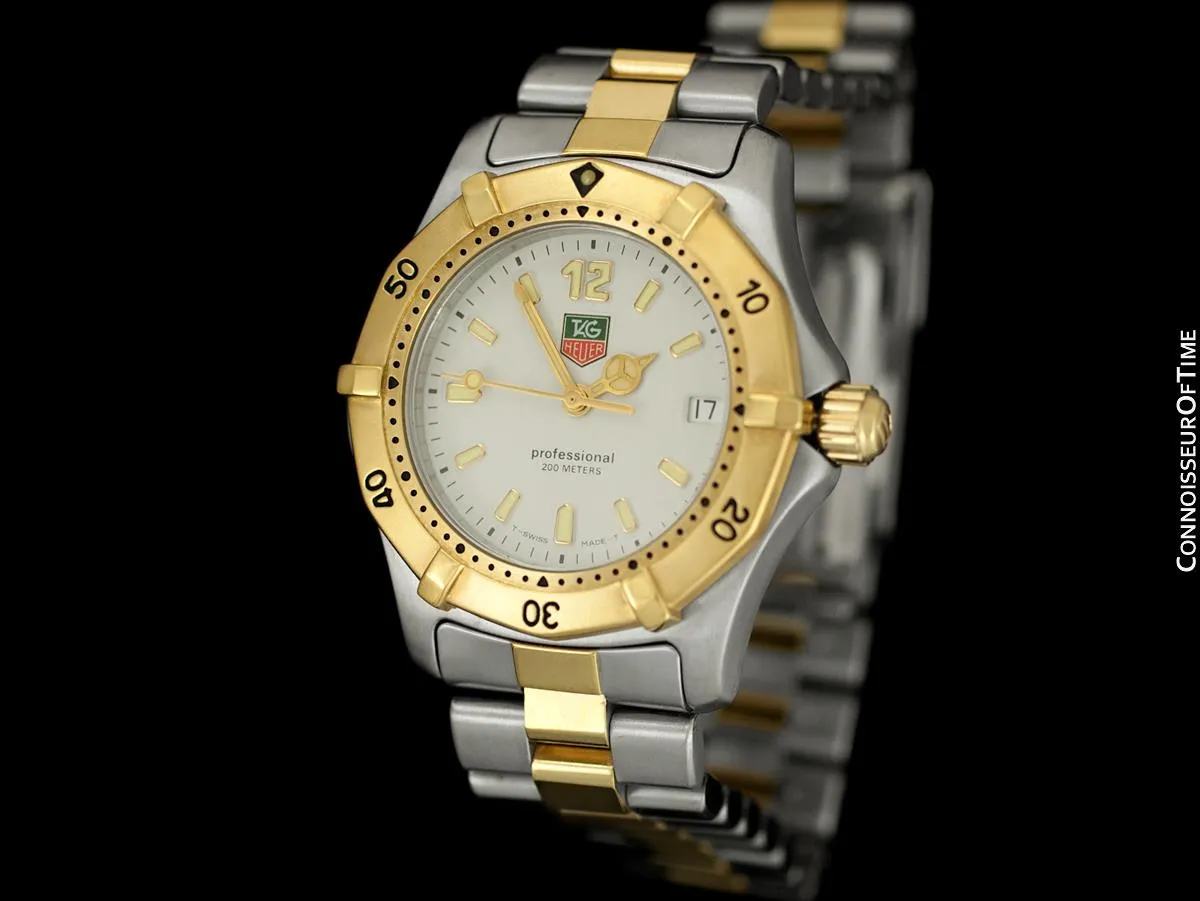 TAG Heuer Professional 2000 Mens Diver Watch, WK1220 - Stainless Steel & 18K Gold Plated