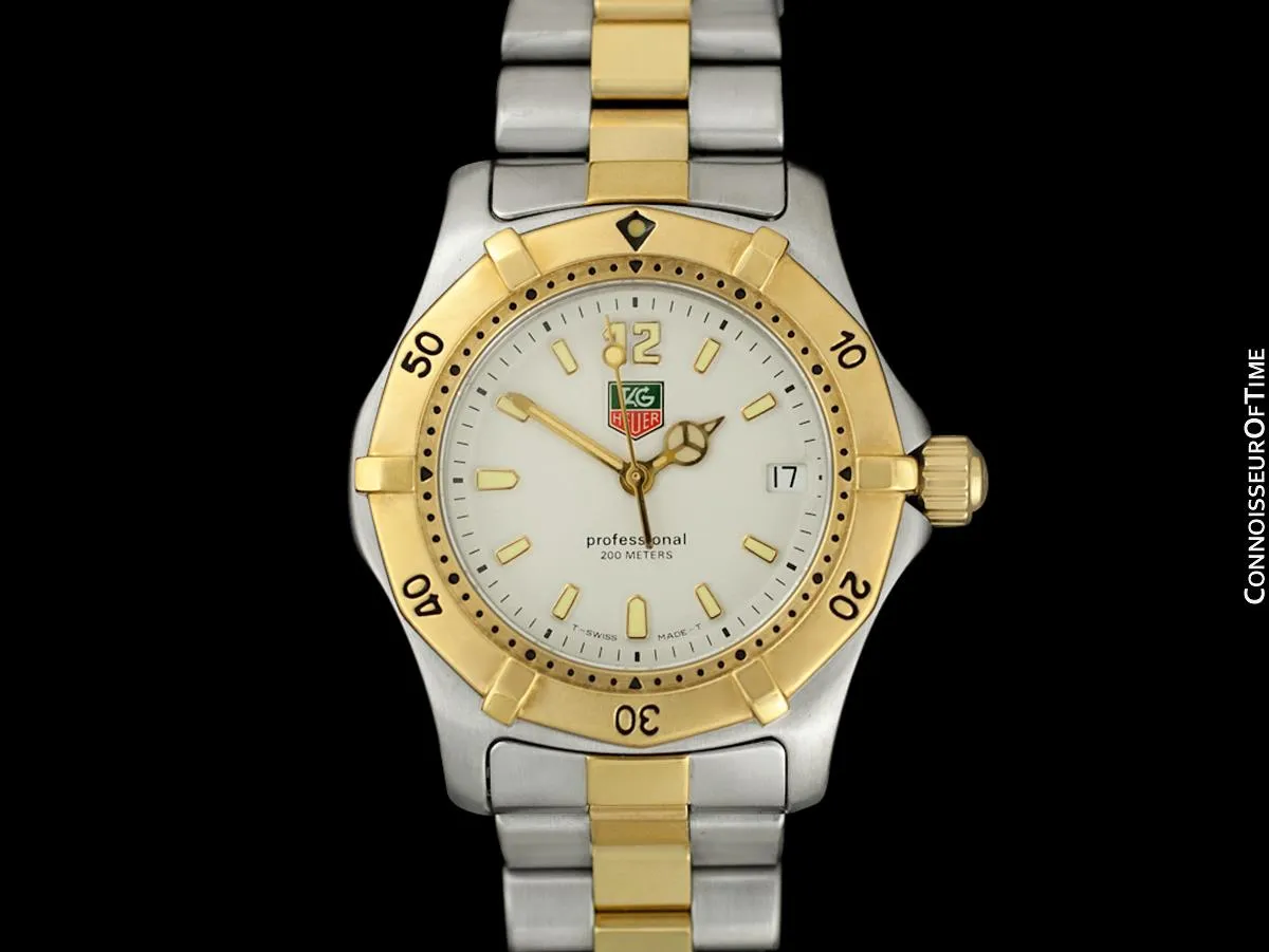 TAG Heuer Professional 2000 Mens Diver Watch, WK1220 - Stainless Steel & 18K Gold Plated