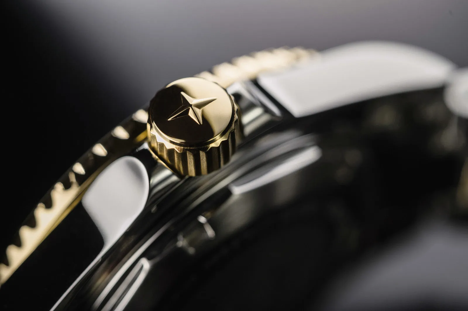 Ternos Medium Automatic Swiss-Made Black Gold Diver Watch 16619705 OUTLET