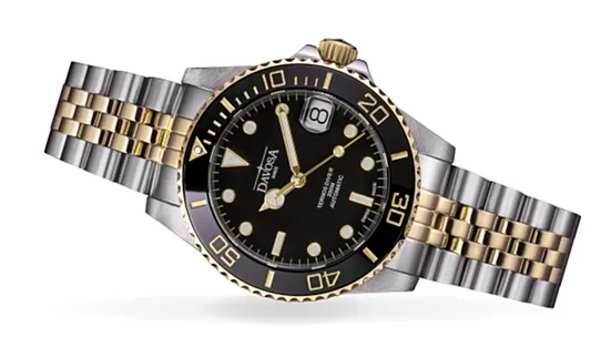 Ternos Medium Automatic Swiss-Made Black Gold Diver Watch 16619705 OUTLET