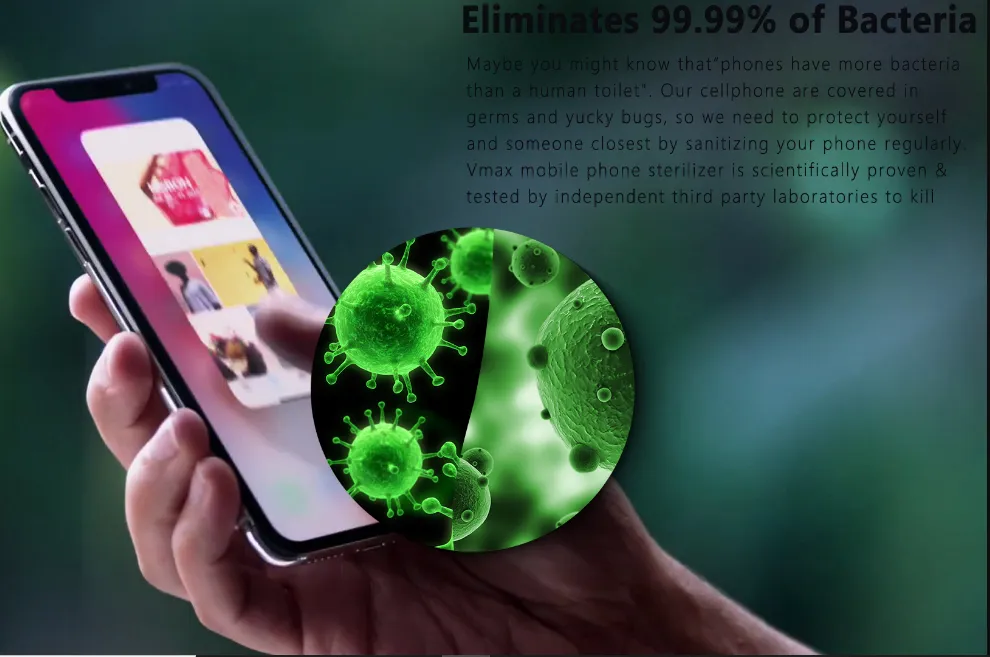 Thē Ultimate Cell Phone UV Sterilizer w/ Wireless Charging- Kills 99.9% Viruses & Bacteria