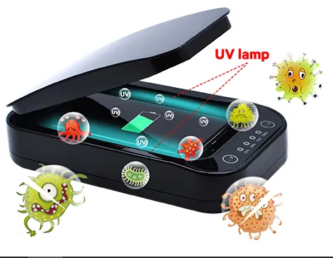 Thē Ultimate Cell Phone UV Sterilizer w/ Wireless Charging- Kills 99.9% Viruses & Bacteria